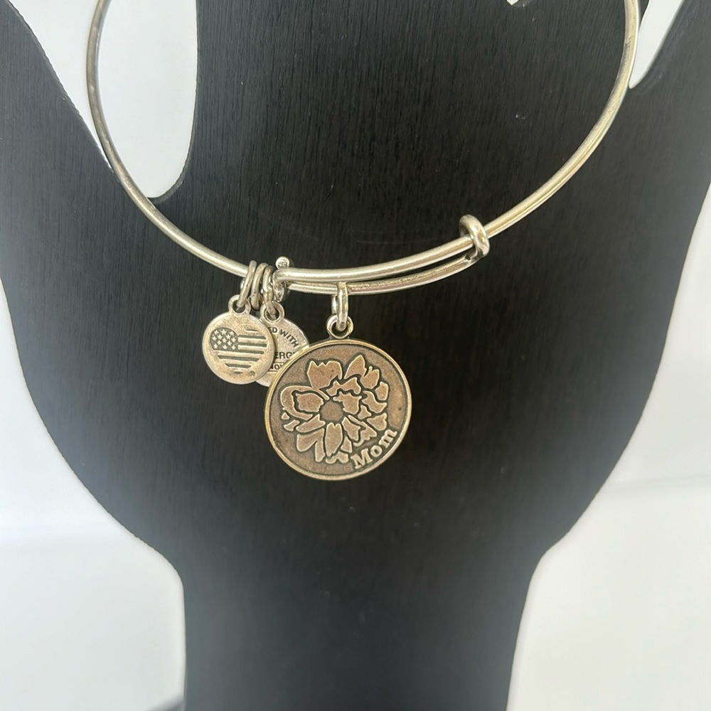 Alex and Ani Mom Bracelet Silver tone